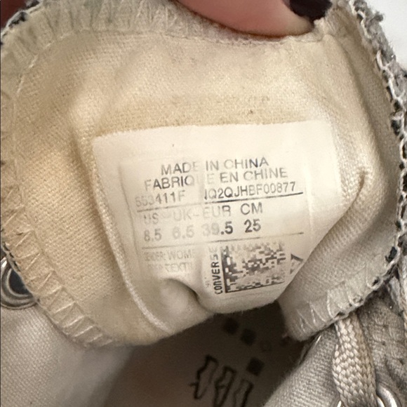 Converse Women's Grey and Black Trainers - Picture 5 of 5